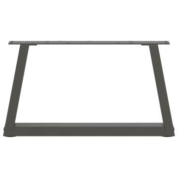 Dining Table Legs V-Shape Anthracite 70x(30-31.3) cm - Steel