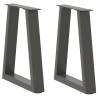  Dining Table Legs V-Shape 2 pcs Anthracite 38x(42-43.3) cm Steel Colour anthracite Size 38 x (42-43.3) cm Quantity in Package 2 Number of 1 