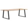 V-Shape Dining Table Legs - Anthracite Steel 90x(72-73.3)cm