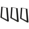  Dining Table Legs V-Shape 3 pcs Black 70x(72-73.3) cm Steel Colour black Size 70 x (72-73.3) cm Quantity in Package 3 Number of 1 