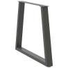 V-Shape Dining Table Legs - Anthracite Steel | Hipomarket