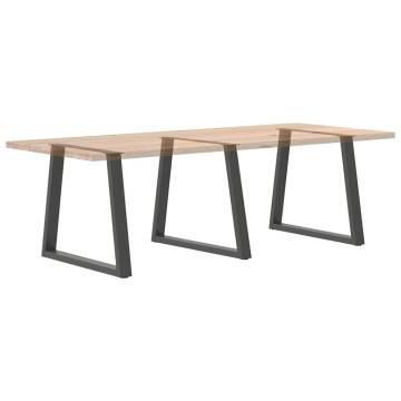 V-Shape Dining Table Legs - Anthracite Steel | Hipomarket