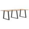 V-Shape Dining Table Legs - Anthracite Steel | Hipomarket