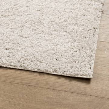 Shaggy Rug High Pile Modern Cream 80x200 cm - Hipomarket