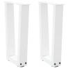  Dining Table Legs V-Shape 2 pcs White 28x(42-43.3) cm Steel Colour white Size 28 x (42-43.3) cm Quantity in Package 1 Number of 