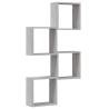 Wall Cube Shelves 4 pcs Grey Sonoma | Stylish Space Saver