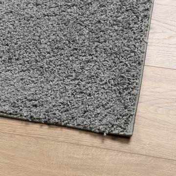 Shaggy Rug High Pile Modern Green 120x170 cm | Hipo Market