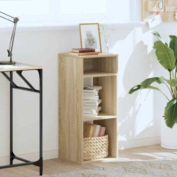 Stylish Book Cabinet in Sonoma Oak | 34x31x80 cm