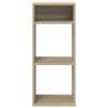 Stylish Book Cabinet in Sonoma Oak | 34x31x80 cm