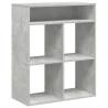 Stylish Concrete Grey Book Cabinet | Durable Engineered Wood