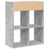 Stylish Concrete Grey Book Cabinet | Durable Engineered Wood