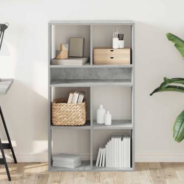 Concrete Grey Book Cabinet | Stylish & Durable | HipoMarket