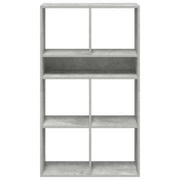 Concrete Grey Book Cabinet | Stylish & Durable | HipoMarket