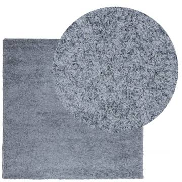 Shaggy Rug High Pile Modern Blue 240x240 cm for Cozy Spaces