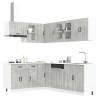  11 Piece Kitchen Cabinet Set Lucca Concrete Grey Engineered Wood Colour concrete grey Quantity in Package 1 Number of 