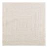 Rug ZIZUR Cream 120x120 cm - Stylish Jute Look Indoor/Outdoor