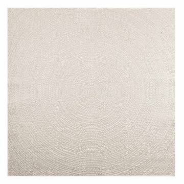 Rug ZIZUR Cream 200x200 cm - Durable Jute Look for Indoor/Outdoor