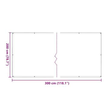 Clear Tarpaulin with Eyelets 2x3 m - Durable & Waterproof