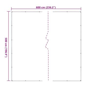 Clear Tarpaulin with Eyelets 5x6m | Durable & Water-resistant