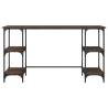 Desk Brown Oak 140x50x75 cm - Stylish & Durable Workspace