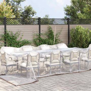 Clear Tarpaulin with Eyelets 4x8m - Durable & Water-Resistant