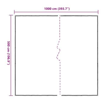 Durable Clear Tarpaulin with Eyelets 5x10 m | HipoMarket