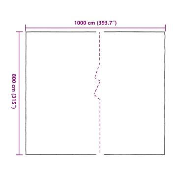 Clear Tarpaulin with Eyelets 8x10m - Durable & Versatile