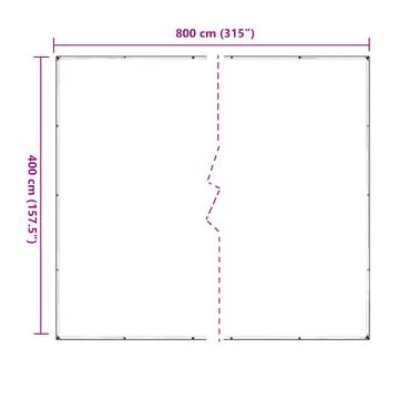 Clear Tarpaulin with Eyelets 4x8m PVC - Durable & Versatile