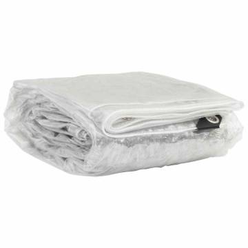 Clear Tarpaulin with Eyelets 8x8 m PVC - Durable & Versatile