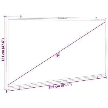 90 Inch Wall-Hanging Projection Screen - 16:9 | HipoMarket