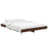 Brown Oak Bed Frame 135x190 cm Double | Durable & Stylish