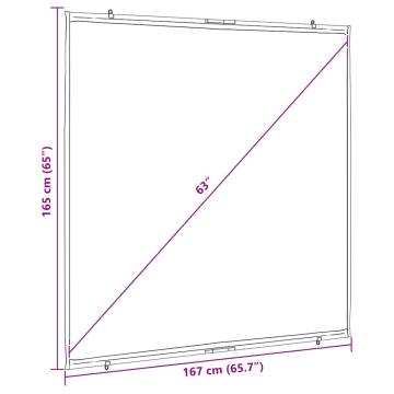 89 Inch Wall-Hanging Projection Screen | Quality Display | HipoMarket