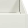 Stylish White Planter 40x40x40 cm - Durable Cold-Rolled Steel