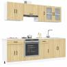  8 Piece Kitchen Cabinet Set Kalmar Sonoma Oak Engineered Wood Colour sonoma oak Quantity in Package 1 Number of 