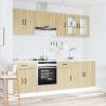 8 Piece Kitchen Cabinet Set - Kalmar Sonoma Oak - HipoMarket