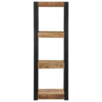 Wall Shelf 35x35x100 cm - Solid Rough Wood Mango | HipoMarket