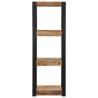 Wall Shelf 35x35x100 cm - Solid Rough Wood Mango | HipoMarket