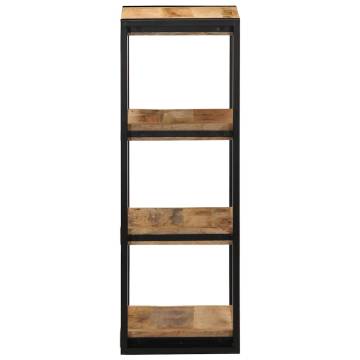 Wall Shelf 35x35x100 cm - Solid Rough Wood Mango | HipoMarket