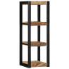 Wall Shelf 35x35x100 cm - Solid Rough Wood Mango | HipoMarket