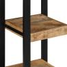 Wall Shelf 35x35x100 cm - Solid Rough Wood Mango | HipoMarket