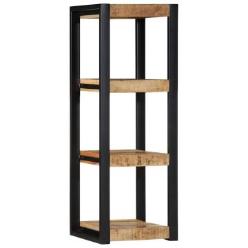 Wall Shelf 35x35x100 cm - Solid Rough Wood Mango | HipoMarket