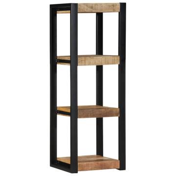 Wall Shelf 35x35x100 cm - Solid Rough Wood Mango | HipoMarket