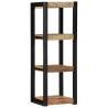 Wall Shelf 35x35x100 cm - Solid Rough Wood Mango | HipoMarket