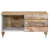 Coffee Table 80x50 cm - Solid Wood Mango, Stylish & Functional