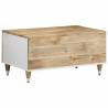 Coffee Table 80x50 cm - Solid Wood Mango, Stylish & Functional