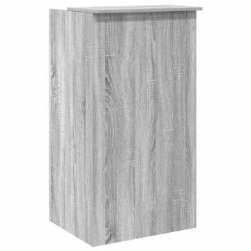 Reception Desk Grey Sonoma - 55x50x103.5 cm Engineered Wood