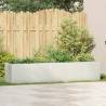 Planter White 200x40x40 cm - Stylish Cold-rolled Steel Design