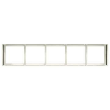 Planter White 200x40x40 cm - Stylish Cold-rolled Steel Design