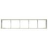 Planter White 200x40x40 cm - Stylish Cold-rolled Steel Design