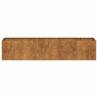 Planter Rusty 200x40x40 cm - Durable Weathering Steel Design